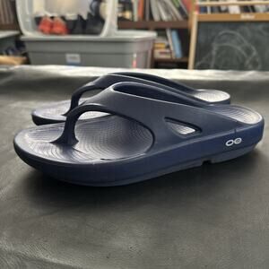 Oofos! Oofos OOahh slide Sandal -Women's Size 9-Navy Blue - 935